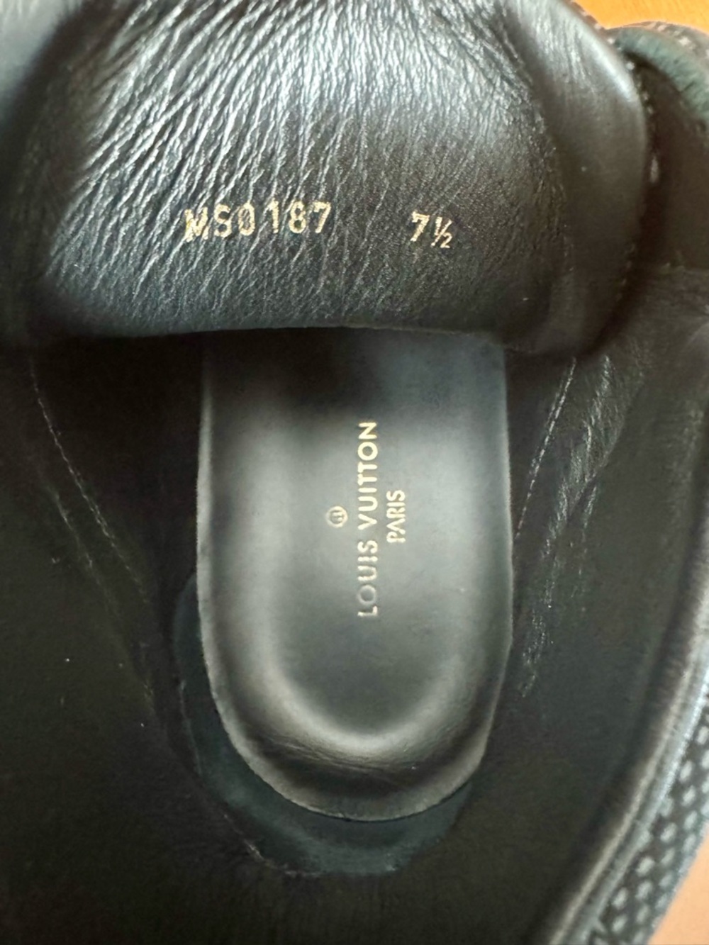 Louis Vuitton Men's Graphite Damier Black High-Top Sneakers - Picture 8 of 13